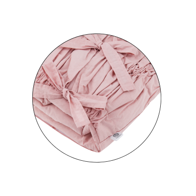 PETITE&MARS Zavinovačka šněrovací Nurse s pevnou kokosovou vložkou Dusty Pink 75x75 cm