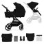 KINDERKRAFT SELECT Carucior combinat Yoxi 2in1 Pure Black