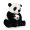 Rappa Plyschpanda med unge 27 cm ECO-FRIENDLY