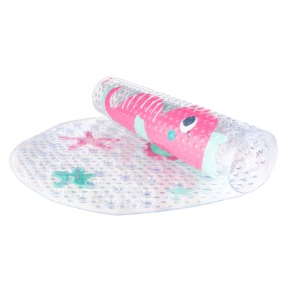 CANPOL BABIES Antypoślizgowa mata do kąpieli Love&Sea różowa