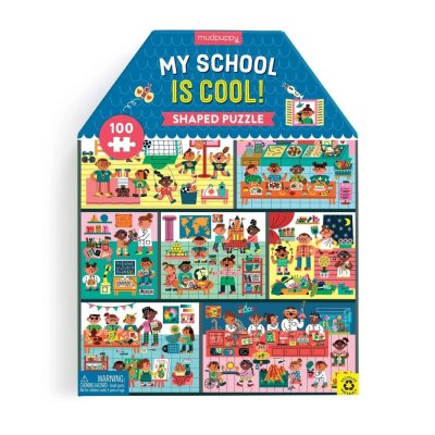 Mudpuppy Moja Szkoła - puzzle w kształcie domu 100 elementów