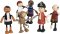 small foot Muñecos flexibles figuras piratas