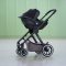 PETITE&MARS Autosedačka Core Pro i-Size Black Grey 40-87cm (0-13 kg)
