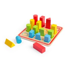 Bigjigs Toys Barvne vstavljive oblike