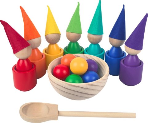 2Kids Toys Regnbågsdockor med bollar 7 färger