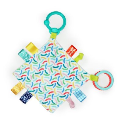 BRIGHT STARTS Kuscheldecke mit C-Ring Fuzzy Feel ™ 0m +