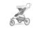 THULE Inserção para carrinho cinza Melange