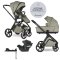 EASYWALKER Cărucior combinat Zoey Sage Green + CBX By CYBEX Aton B2 i-Size + bază