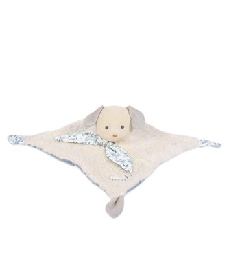 Doudou Dárková sada - Plyšový králíček s béžovou dečkou z BIO bavlny 25 cm