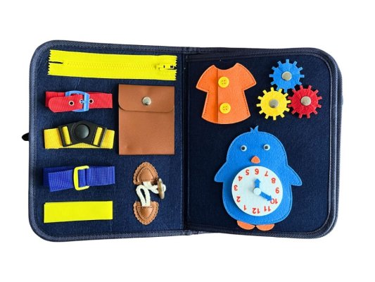 2Kids Toys Senzorična busy knjiga Vodni / Dino svet