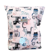 Dětský softshellový batůžek Monkey Mum® - Kočičky - Růžový