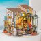RoboTime Drewniane puzzle 3D Miniatura Domku Kwiaciarnia