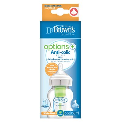 DR.BROWN'S Anti-Kolik-Flasche Options+ Weithals 2x150 ml Kunststoff