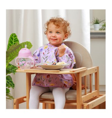 BABYONO Kubek edukacyjny ze słomką Motyl 6m+