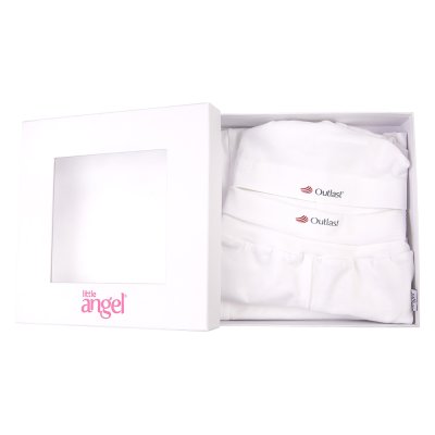 Conjunto para recém-nascido fino Outlast® - branco