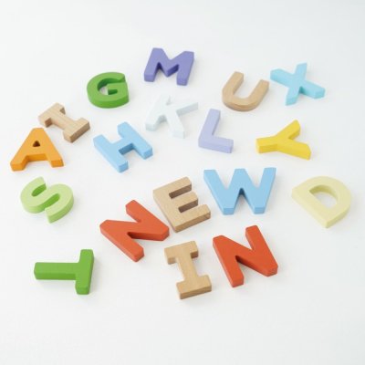 Le Toy Van Lettres dans un sac en toile