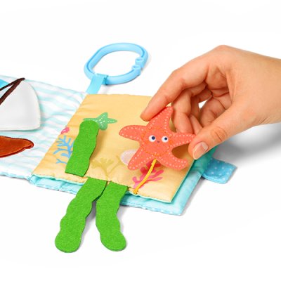 BABYONO Zintuiglijk boek Zeewereld 0m+