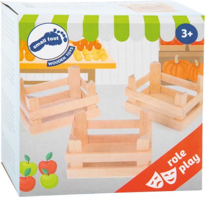 small foot Set Kleine Lebensmittelkiste 3 Stk.