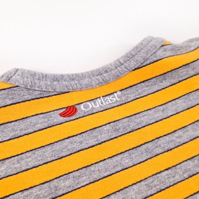 Pijama DR slip Outlast® - faixa cinza-laranja/mescla cinza