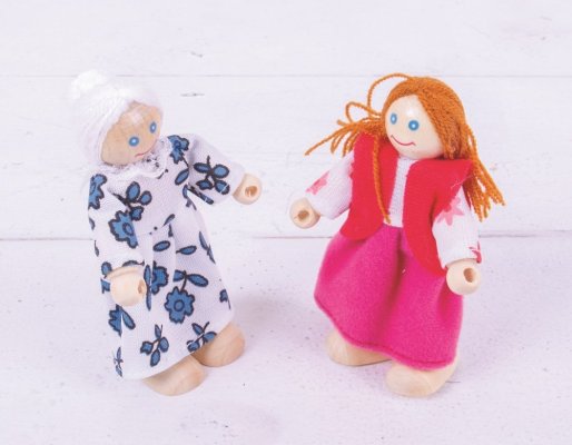Bigjigs Toys Puppenhaus-Familien-Set