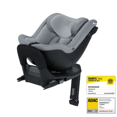 KINDERKRAFT SELECT Car seat I-GUARD PRO i-Size 61-105 cm Cool Grey, Premium
