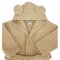 EKO Baumwollbademantel mit Kapuze und Ohren Beige Größe S 80-86