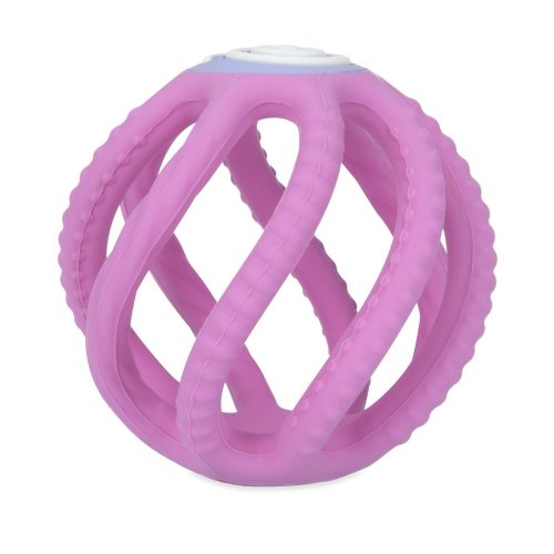 NUBY Силиконова топка за зъби 3м + розова