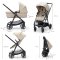 KINDERKRAFT Kombi-Kinderwagen 4in1 Newly Classic Beige + Mink PRO