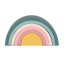 PETITE&MARS Szilikon összecsukható játék Rainbow Misty Green 12m+