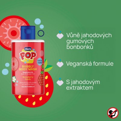 CHICCO Żel pod prysznic Pop Strawberry candy 300ml