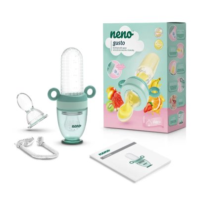 NENO Silikon-Schnuller zum Füttern mit Löffel Gusto 2 in 1