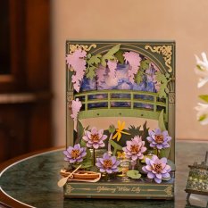 RoboTime 3D Holzpuzzle Glitzernde Seerosen