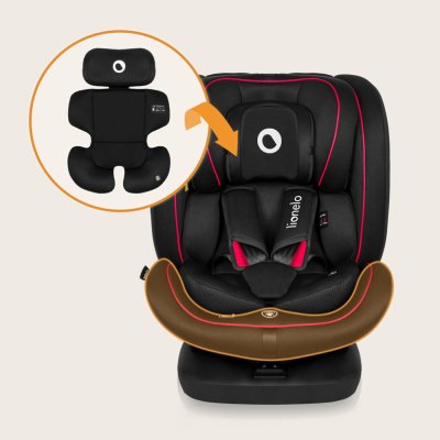 LIONELO Bilbarnstol Bastiaan i-Size (40-150 cm) Black Red