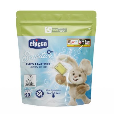 CHICCO Waschmittel-Gelkapseln Sensitive 20 Stk., 0m+