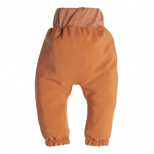 Детски софтшел панталон с мембрана Monkey Mum® - Есенни листа