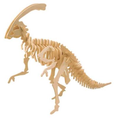 Woodcraft Drewniane puzzle 3D Parasaurolophus duży