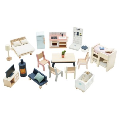 Le Toy Van Mobiliário Starter Conjunto Completo para Casa de Bonecas