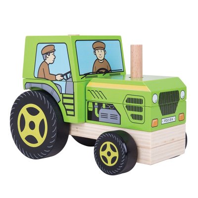 Bigjigs Baby Tractor de Empilhar