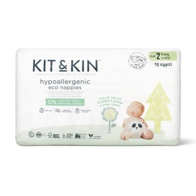 KIT & KIN Pleny jednorázové eko 2 (4-8 kg) 40 ks