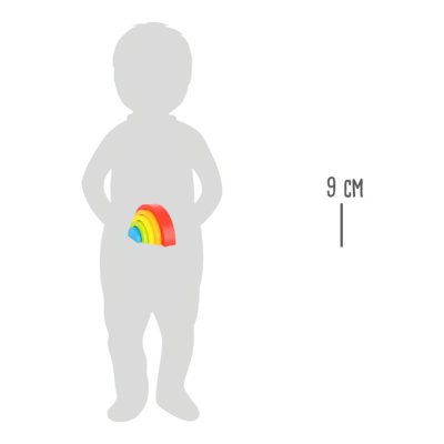 small foot Stapelwürfel Regenbogen