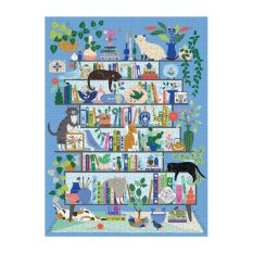 Galison Puzzle Biblioteca de Gatos 1000 piezas