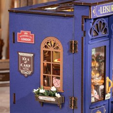 RoboTime 3D Holzpuzzle Miniatur Puppenhaus Teestube für gemütliche Momente