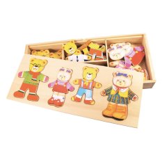 Bigjigs Toys Dressing Up Bear Family Puzzle