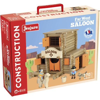 Jeujura Jeu de construction en bois 170 pièces Saloon