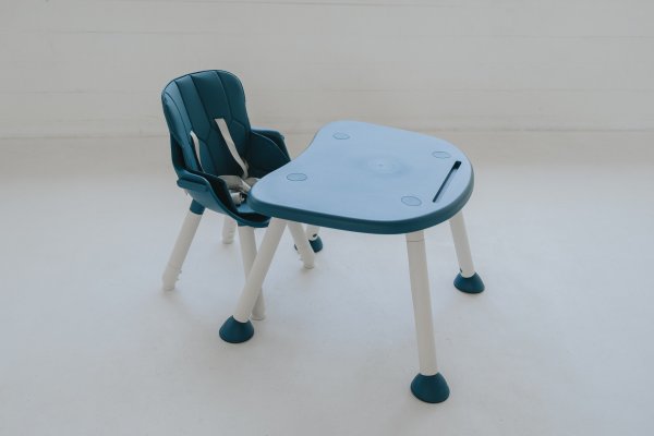 Sedia da pranzo per bambini 2 in 1 Grow - Blu