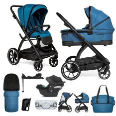 MUUVO SET Kinderwagen 4in1 Trick Ocean blue + CYBEX Aton B2 i-Size