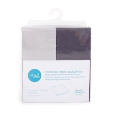CEBA Changing Pad Cover 50x70-80 cm 2 pcs Dark Grey+Light Grey