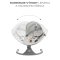 KINDERKRAFT Lehátko houpací s melodií 2v1 Lumi, do 9 kg, Premium Light Grey