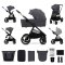 KINDERKRAFT Kombinirani voziček Nea 2 2v1 Dark Grey