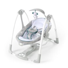 INGENUITY Swing conversível vibrando com melodia Nash 2 em 1, 0m+ até 9 kg